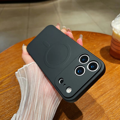 Silicone Shockproof Magnetic Case For iPhone 17 Air 16 15 14 13 12 Mini 11 Pro Max Plus For Magsafe Camera Protect Phone Cover