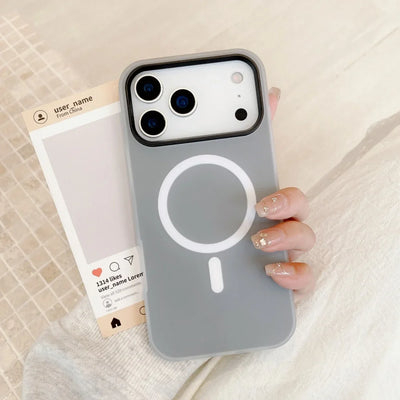 Original Candy Matte Case for iPhone 17 Air 16 15 14 13 12 11 Pro Max Plus 17ProMax Soft Silicone+Hard PC Translucent Back Cover