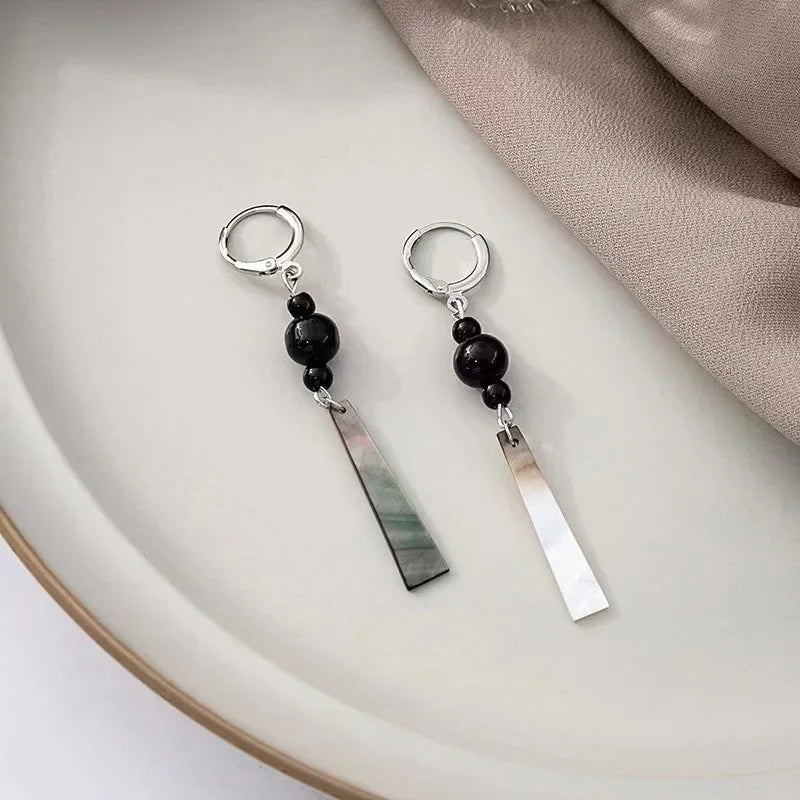 New Chinese Style Versatile Retro Earrings Long Tassel Horse Face Skirt Cheongsam Fashionable Temperament Accessories for Women