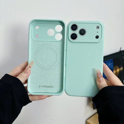 Original Liquid Silicone Magnetic Case For iPhone 17 Air 16 15 14 Plus 13 12 Pro Max For Magsafe Camera Protection Matte Cover