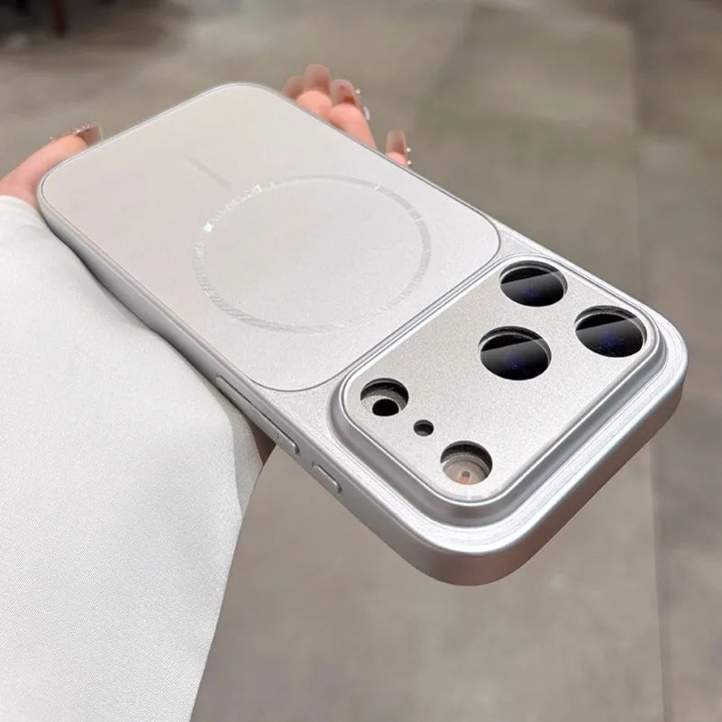 With Camera Control Button Matte Magnetic Magsafe Case For iPhone 17 Pro Max 16 15 14 13 Large Window PC Shockproof Cover