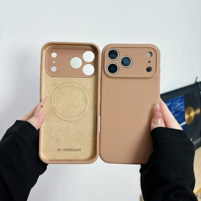 Original Liquid Silicone Magnetic Case For iPhone 17 Air 16 15 14 Plus 13 12 Pro Max For Magsafe Camera Protection Matte Cover