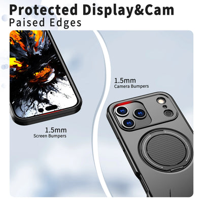 360° Magnetic Bracket Phone Case For iPhone 17 Air 16 15 14 13 12 11 Pro Max For Magsafe Shockproof Stand Holder Cover Funda