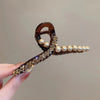 3Sizes Fashion Shark Clip Pearl Rhinestone Hair Clips For Women Girls Hair Accessories Jewelry