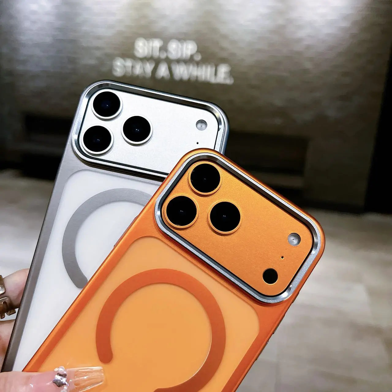 Luxury Nano Matte For Magsafe Phone Case For iPhone 17 Air 16 15 14 13 Pro Max Magnetic Wireless Charging Shockproof PC Cover