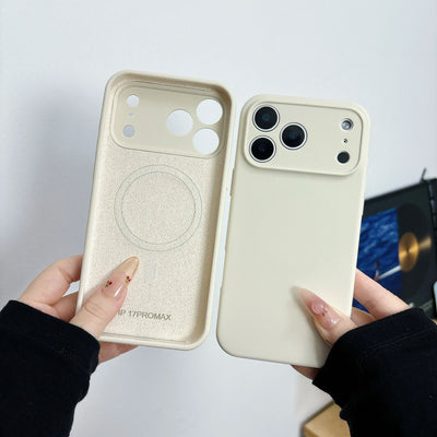 Original Liquid Silicone Magnetic Case For iPhone 17 Air 16 15 14 Plus 13 12 Pro Max For Magsafe Camera Protection Matte Cover