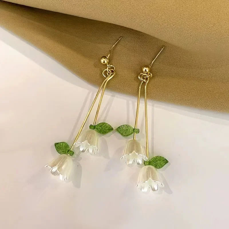 New Chinese Style Versatile Retro Earrings Long Tassel Horse Face Skirt Cheongsam Fashionable Temperament Accessories for Women