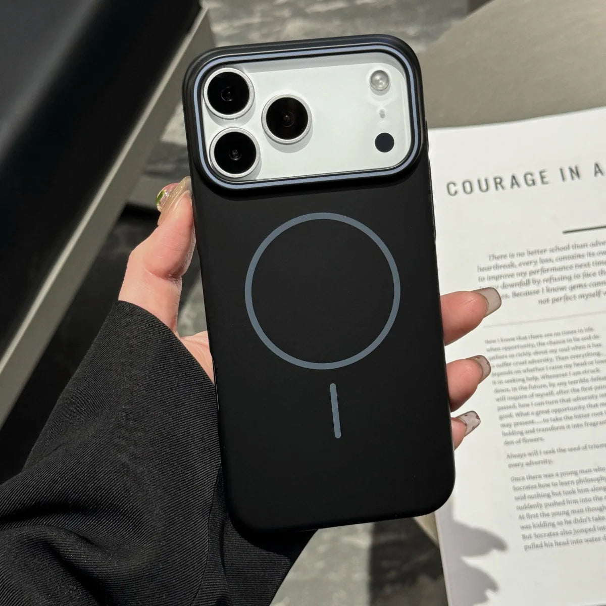 Ultra-thin Frosted Hard PC Magnetic Case For iPhone 17 Air 16 E 15 14 13 12 11 Pro Max Plus For Magsafe Shockproof Bumper Cover