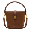 Fashionable Retro Bucket Handbag Women's Crossbody Bag Matte Finish Versatile Autumn New Style Small Bag Popular This Year