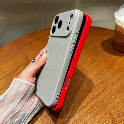 Silicone Shockproof Magnetic Case For iPhone 17 Air 16 15 14 13 12 Mini 11 Pro Max Plus For Magsafe Camera Protect Phone Cover