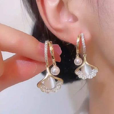 Lymphatic Drainage Earring Lymphatic Magnetotherapy Drop Earrings Magnetherapy Germanium Earrings for Women Weight Loss Jewelry