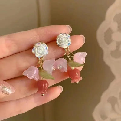 New Chinese Style Versatile Retro Earrings Long Tassel Horse Face Skirt Cheongsam Fashionable Temperament Accessories for Women