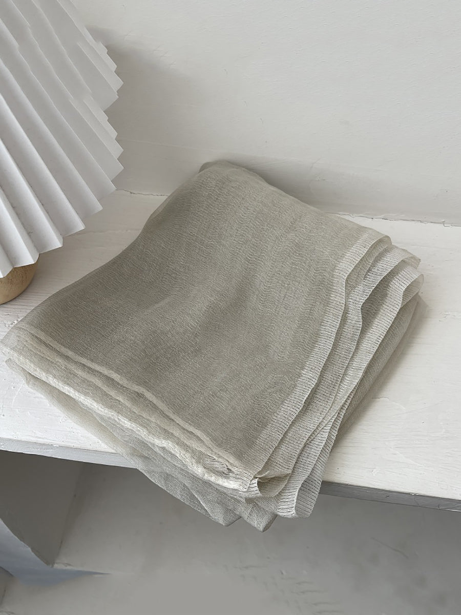 Women Summer Casual Pure Color Shawl Scarf