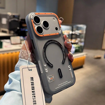 Frosted Translucent Magnetic Case For iPhone 17 Pro Max 16 15 14 13 12 Pro Max 17Air For Magsafe Shockproof Soft-Edged Cover