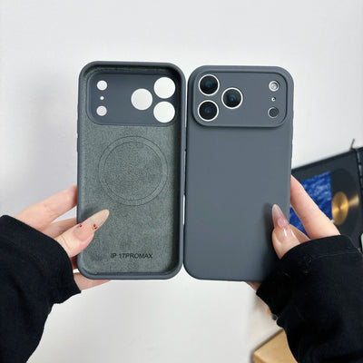 Original Liquid Silicone Magnetic Case For iPhone 17 Air 16 15 14 Plus 13 12 Pro Max For Magsafe Camera Protection Matte Cover