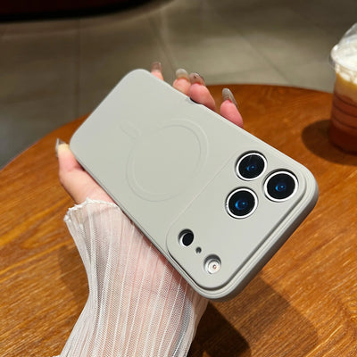 Silicone Shockproof Magnetic Case For iPhone 17 Air 16 15 14 13 12 Mini 11 Pro Max Plus For Magsafe Camera Protect Phone Cover