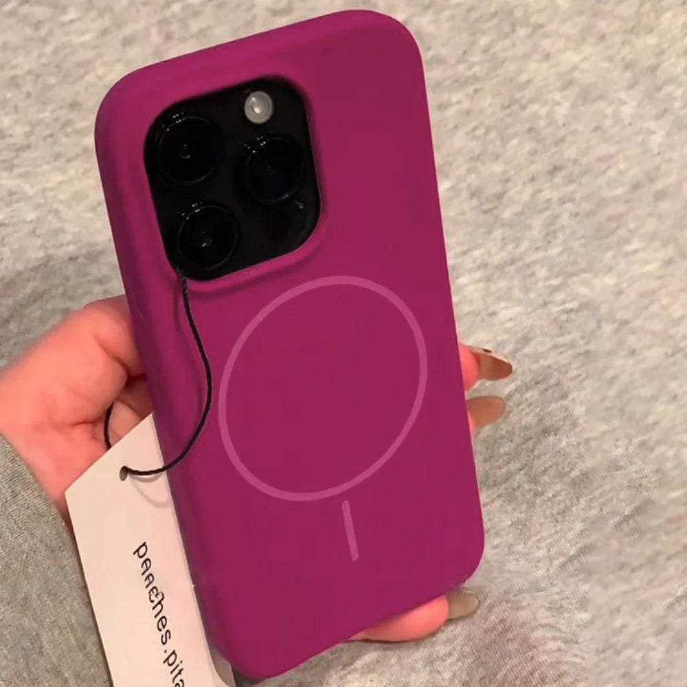 Luxury Liquid Silicone Case For iPhone 16E 16 15 14 Plus 13 12 Pro Max 11 for Magsafe Magnetic Wireless Charging Shockproof Capa