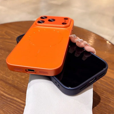 With Camera Control Button Matte Magnetic Magsafe Case For iPhone 17 Pro Max 16 15 14 13 Large Window PC Shockproof Cover