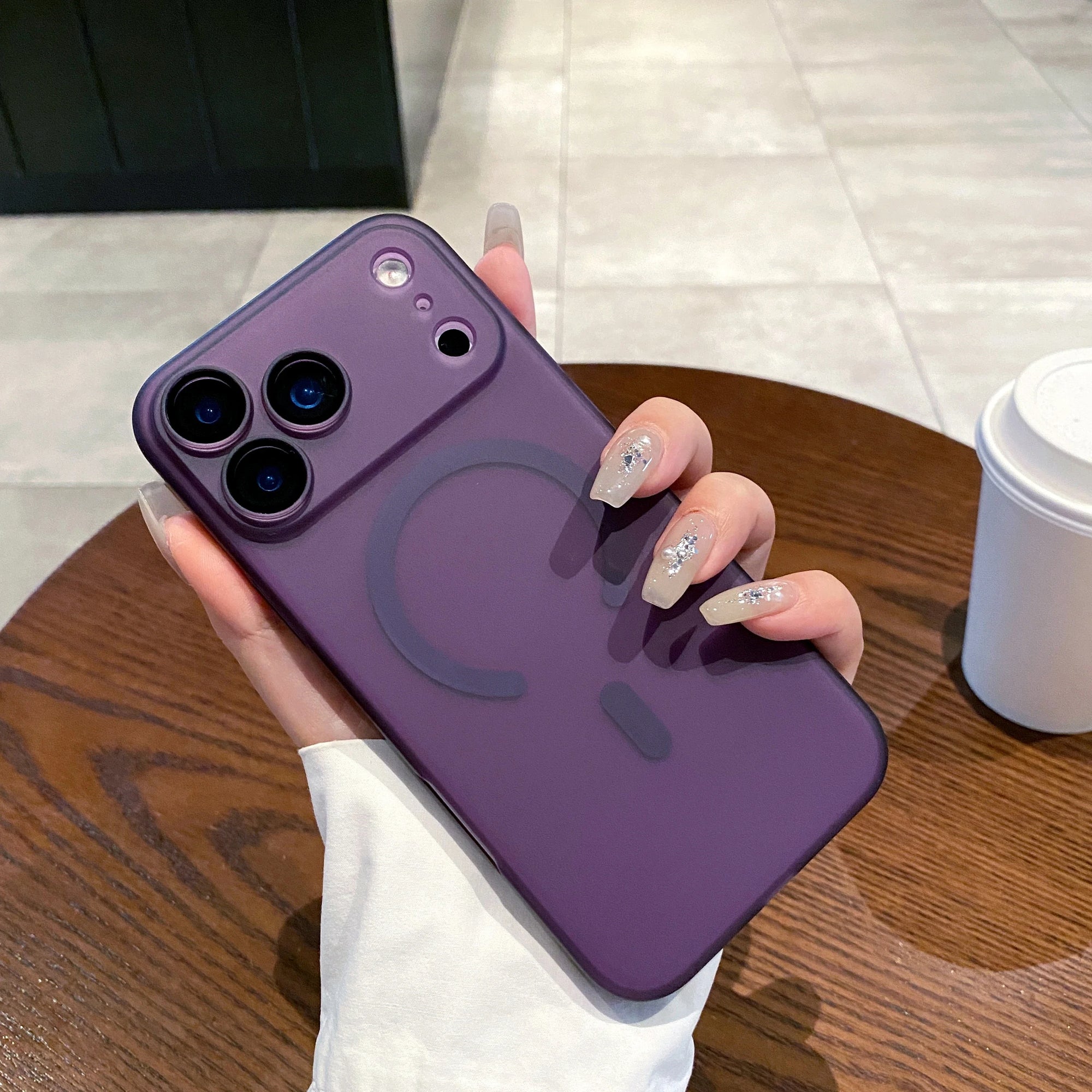 Luxury Ultra Thin Matte Clear For Magsafe Case for iPhone 17 Air 16 15 14 Plus 13 12 11 Pro Max Magnetic Wireless Charge Cover