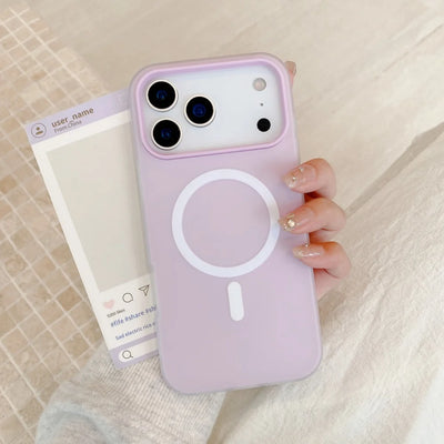 Original Candy Matte Case for iPhone 17 Air 16 15 14 13 12 11 Pro Max Plus 17ProMax Soft Silicone+Hard PC Translucent Back Cover