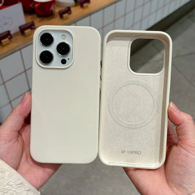 Liquid Original Magnetic For Magsafe Wireless Case for iPhone 17 Air 16 15 14 Plus 13 12 Pro Max Charging Candy Silicone Cover