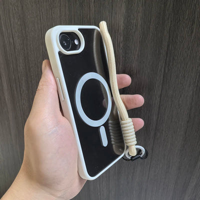 Luxury For Magsafe Transparent Case For iPhone 16E SE4 16 15 14 Plus 13 12 11 Pro Max Magnetic Wireless Charge Shockproof Cover