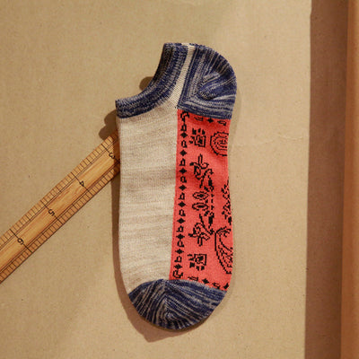 Spring Autumn Jacquard Color Matching Socks (5 Pairs)