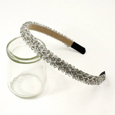 four-row crystal hair hoop korean wide-brimmed rhinestone headband