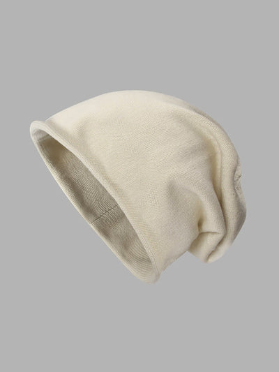 Women Autumn Casual Pure Color Knitted Hat