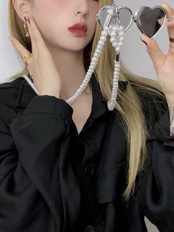 Beaded Heart Shape Shiny Waist Chain Accessories