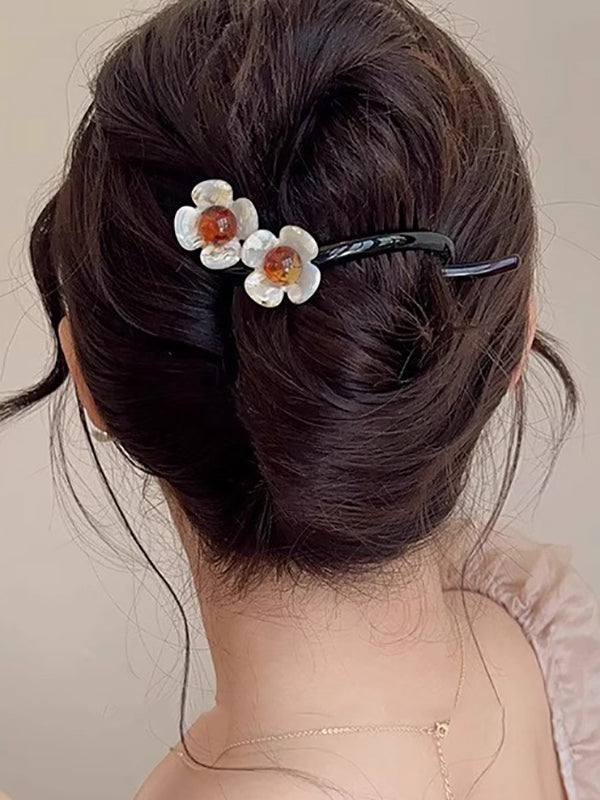 Flower Shape Geometric Hair Clips
