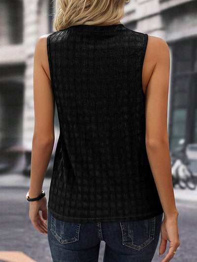 Loose Sleeveless Solid Color V-Neck Vest Top