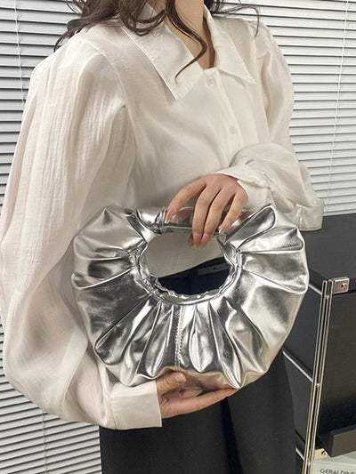 Geometric Pleated Evening Bags & Clutches