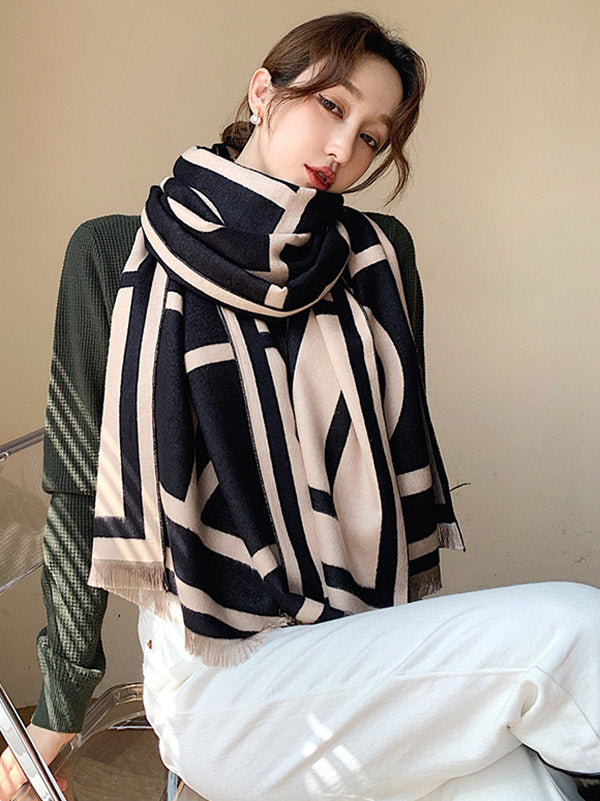 Imitation Cashmere Double-Sided Shawl