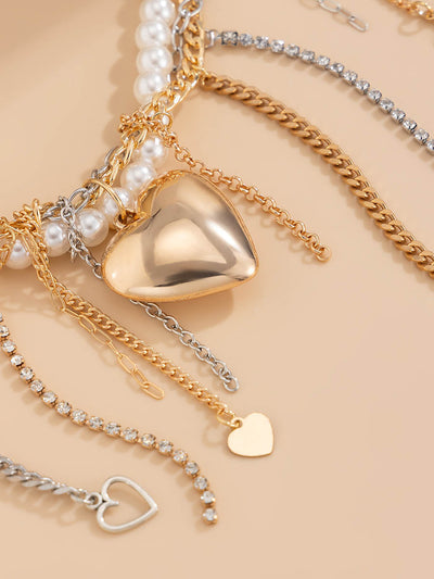 Chains Geometric Tasseled Necklaces Accessories