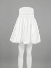A-Line Loose Pleated Solid Color Split-Joint Skirts Bottoms