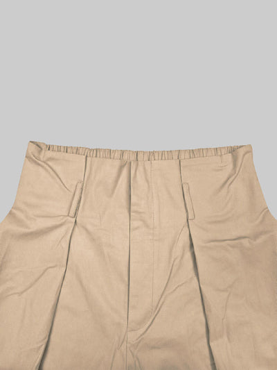 High Waisted Loose Pleated Solid Color Split-Joint Pants Trousers