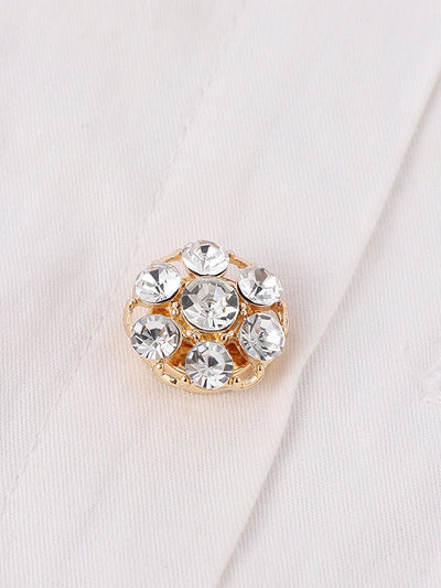 Detachable Rhine Stones Cufflink Accessories