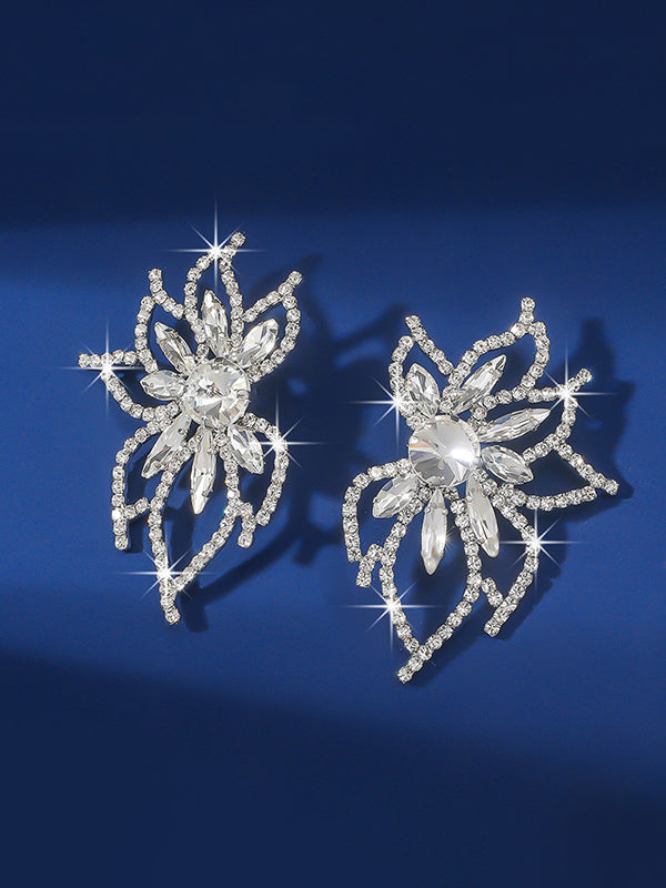 Flower Shape Drop Earrings