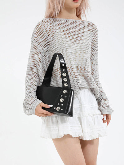 Asymmetric Rivet Split-Joint Mini Bags