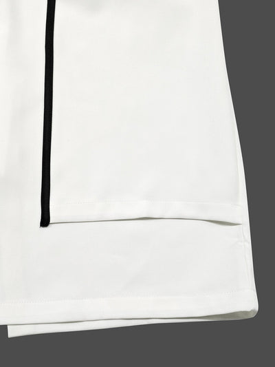 False Two Sleeveless Solid Color Midi Dresses