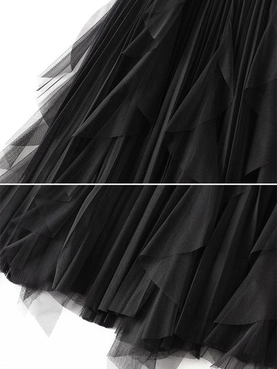 Original Stylish 7 Colors Falbala Gauze Skirt