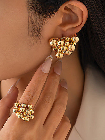 Geometric Solid Color Earrings Accessories