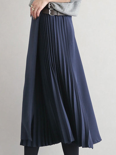 Graceful A-Line Pleated Skirt