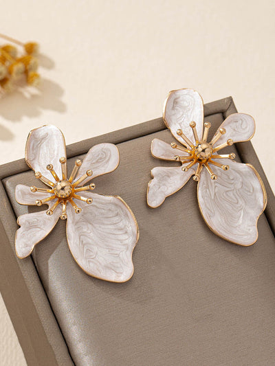 Irregularity Flower Shape Earrings Accessories