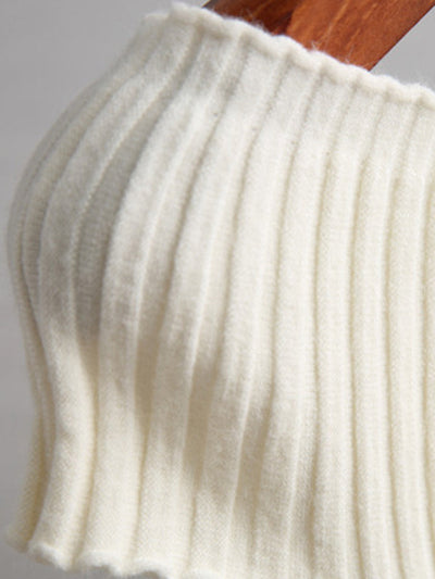 Short Sleeves Skinny Solid Color Boat Neck Knitwear Pullovers Sweater