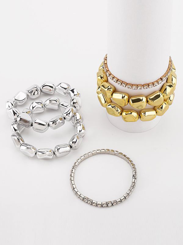 Normcore Geometric Rhine Stones Bracelet Accessories