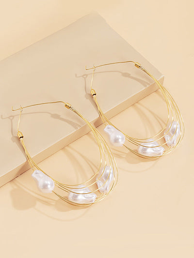 Normcore Tasseled Pearl Ear-Ring