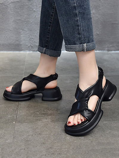 Open Toe Platform Shoes Sandals