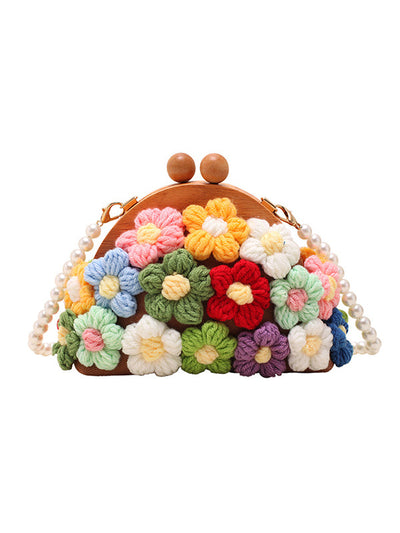 Chains Flower Shape Crossbody Bags Handbags